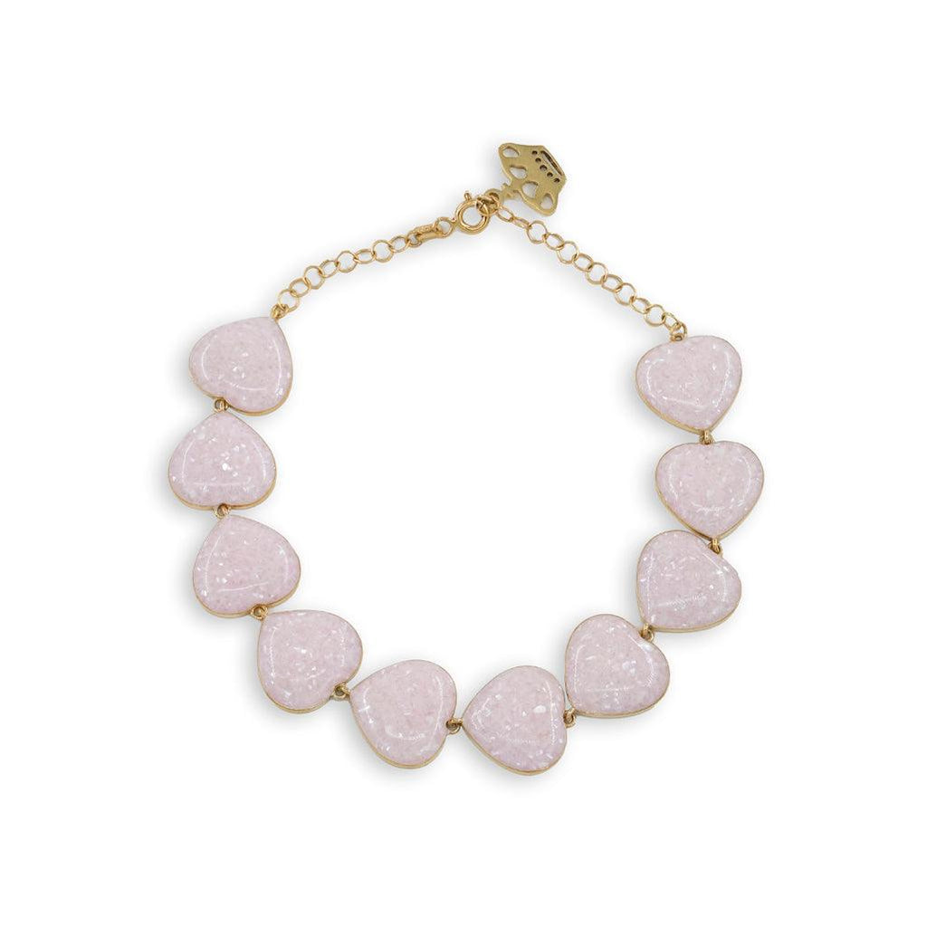 Heart Gemstone Bracelet - Anna Lou of London