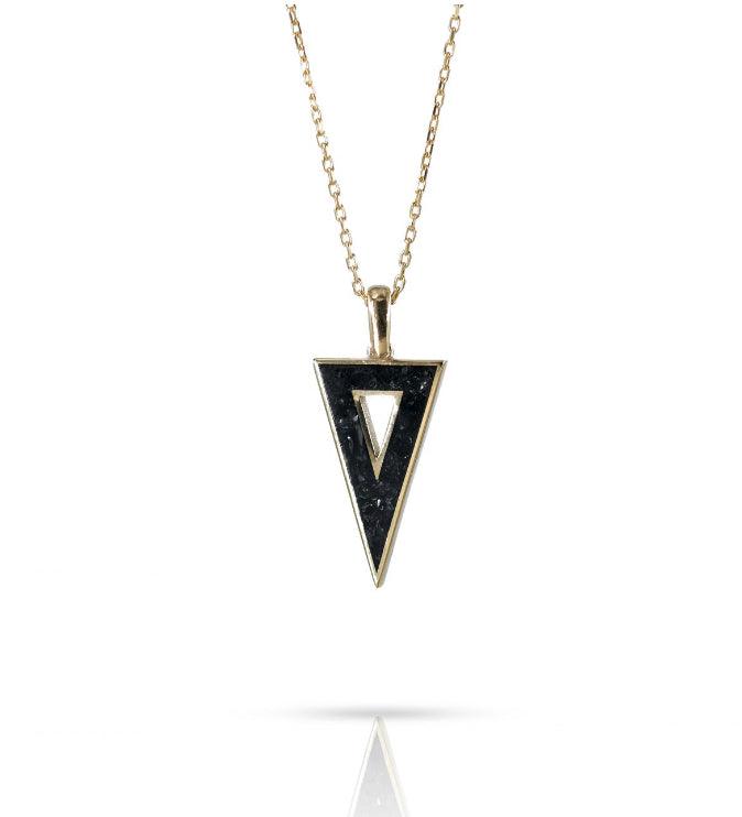 Triangle Gemstone Necklace - Anna Lou of London