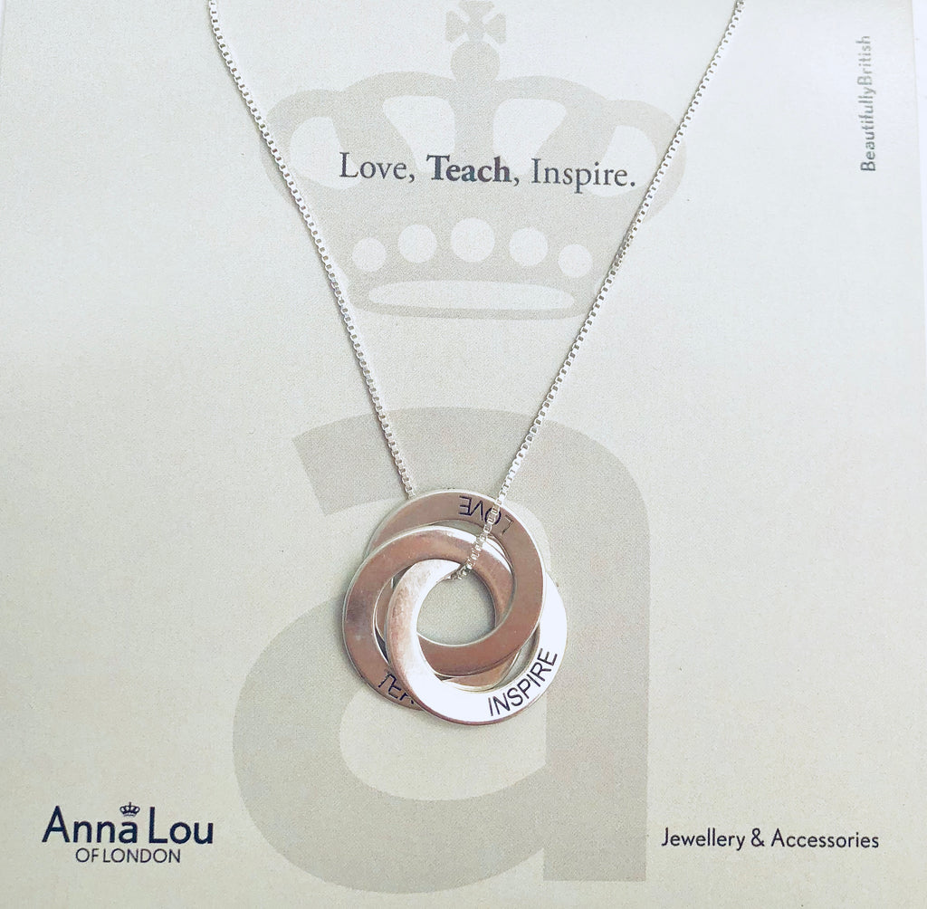 Teach Love Inspire necklace - Anna Lou of London