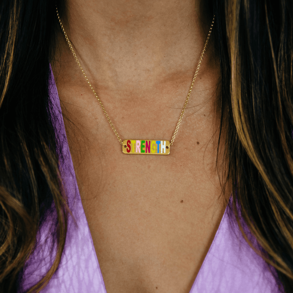 Coloured Name/ Word Necklace - Anna Lou of London
