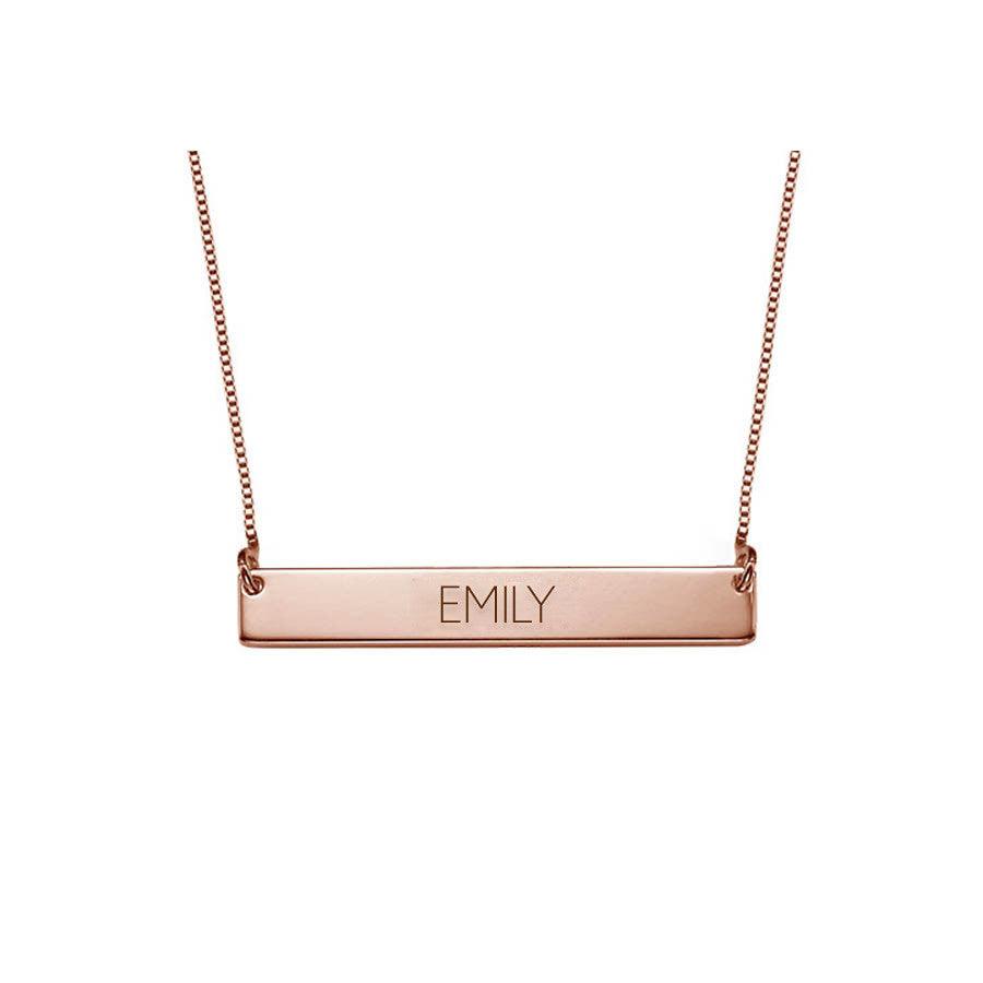 Personalised Bar Name Necklace - Anna Lou of London