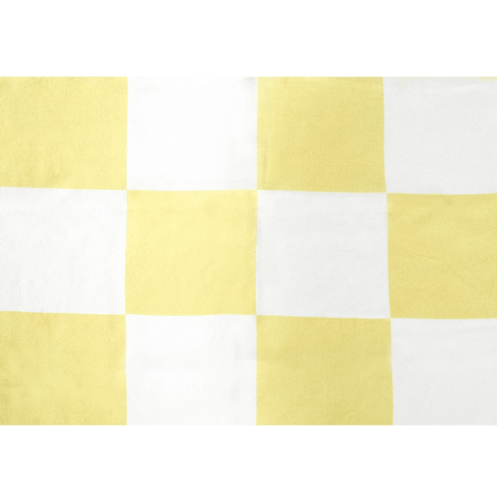Yellow Checkerboard Silk Scarf - Anna Lou of London
