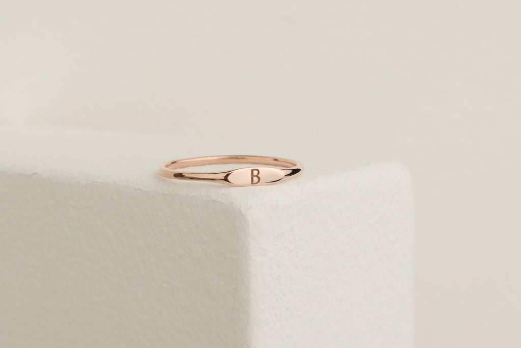 Initial Stackable Ring - Anna Lou of London