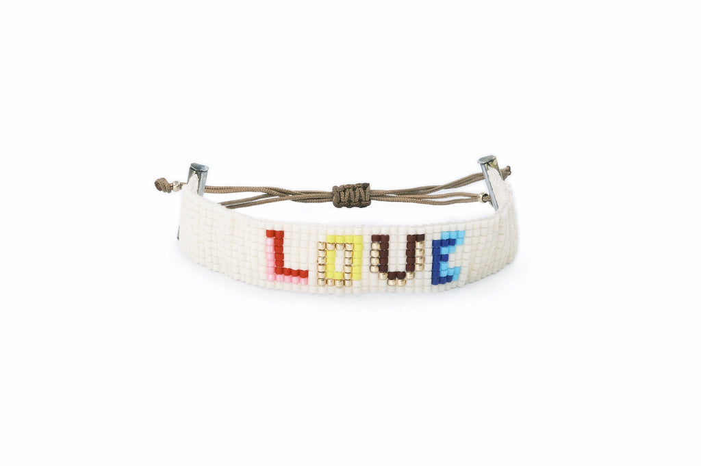 Miyuki beads LOVE bracelet - Anna Lou of London