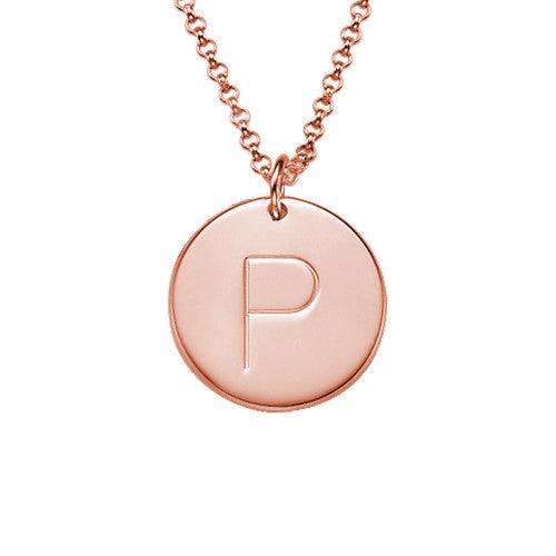 Personalised Initial Disc Necklace - Anna Lou of London