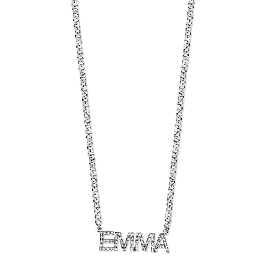Crystal Capital Name/Word Necklace - Anna Lou of London