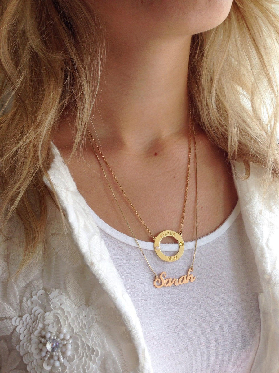 Karma birthstone necklace Clearance