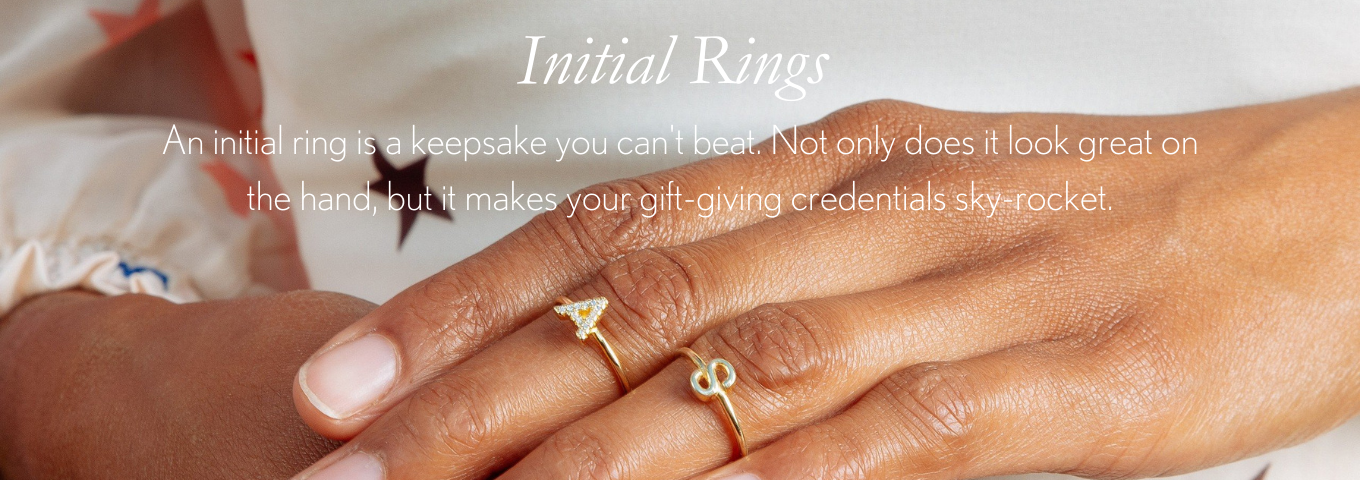 Initial Rings Anna Lou of London