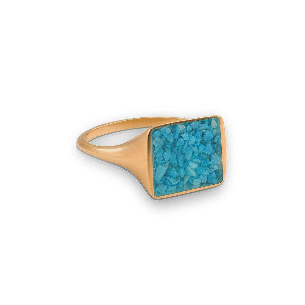 Turquoise Gemstone Ring - Anna Lou of London