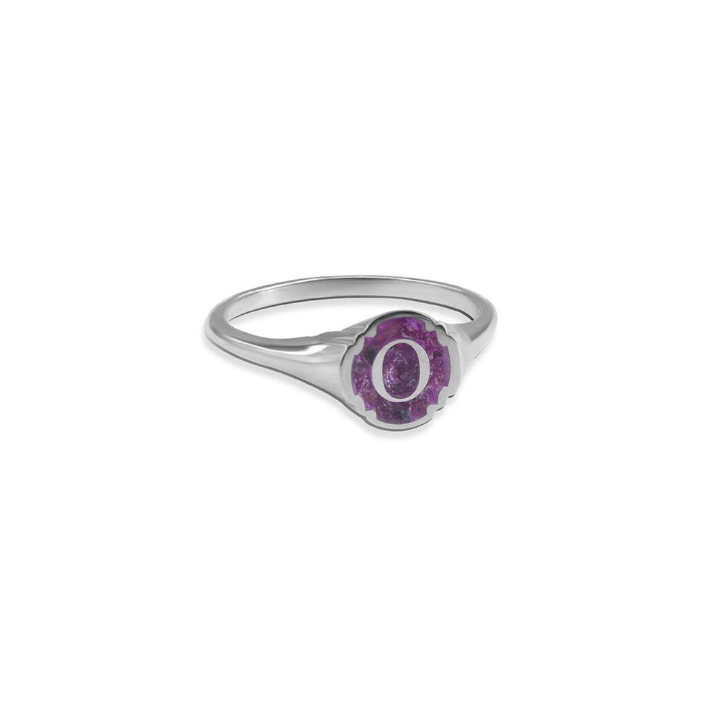 Initial Oval Gemstone Ring - Anna Lou of London
