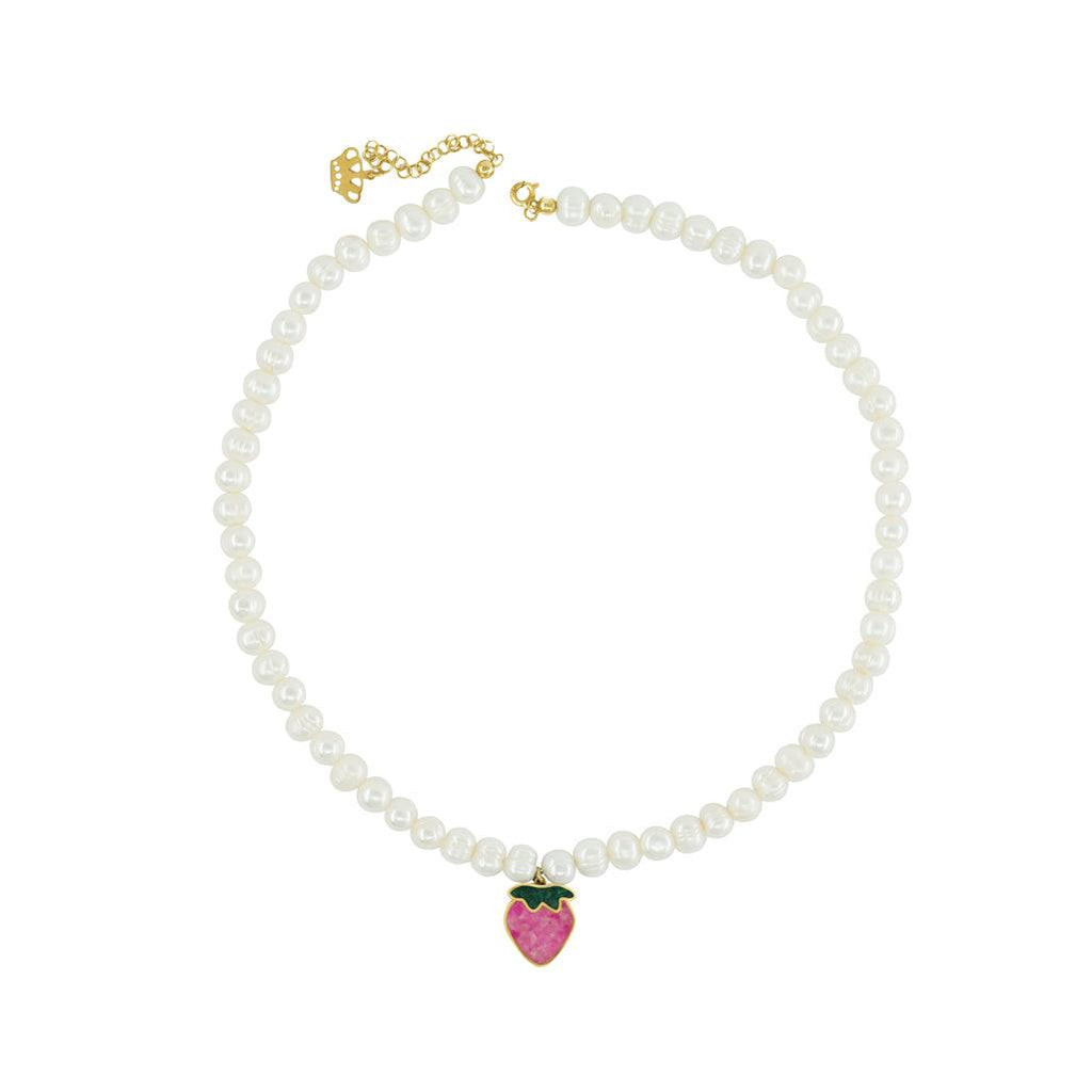 Strawberry Gemstone Necklace - Anna Lou of London