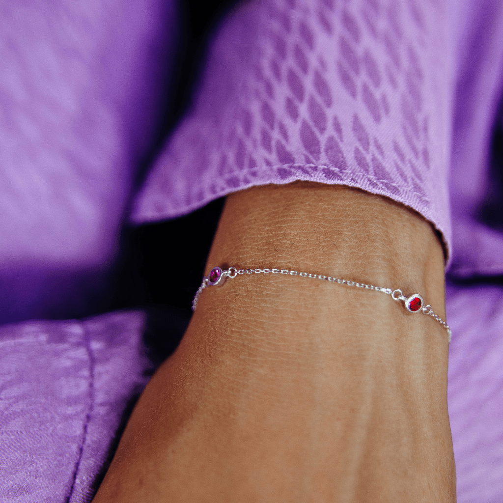 Audrey Birthstone Bracelet - Anna Lou of London