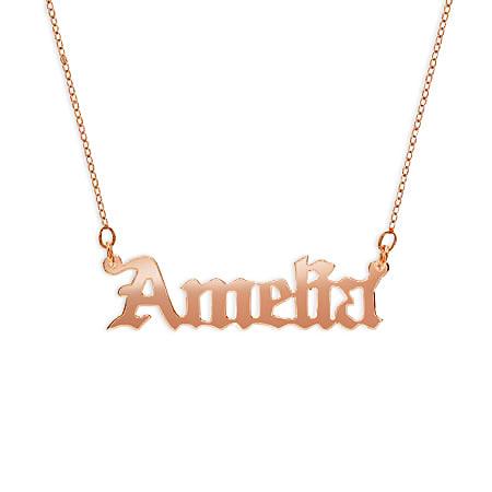 Old English Name Necklace - Anna Lou of London