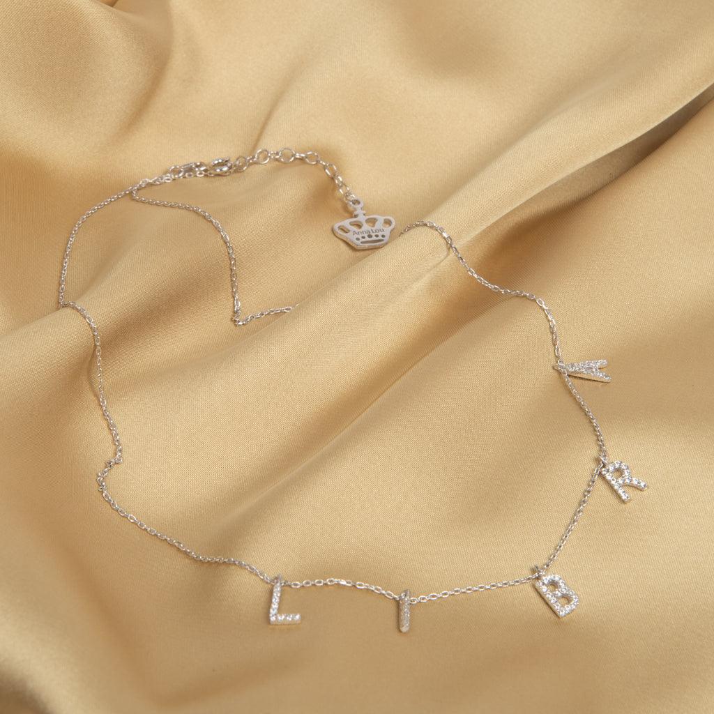 Crystal Word Choker Necklace - Anna Lou of London