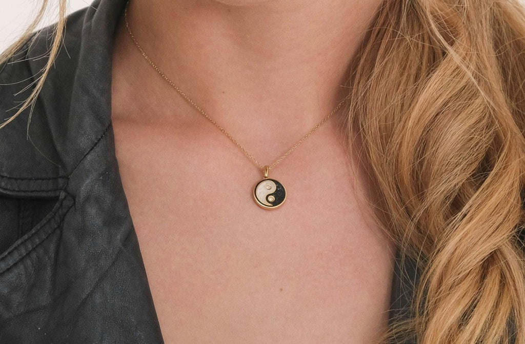 Yin Yang Gemstone Necklace - Anna Lou of London