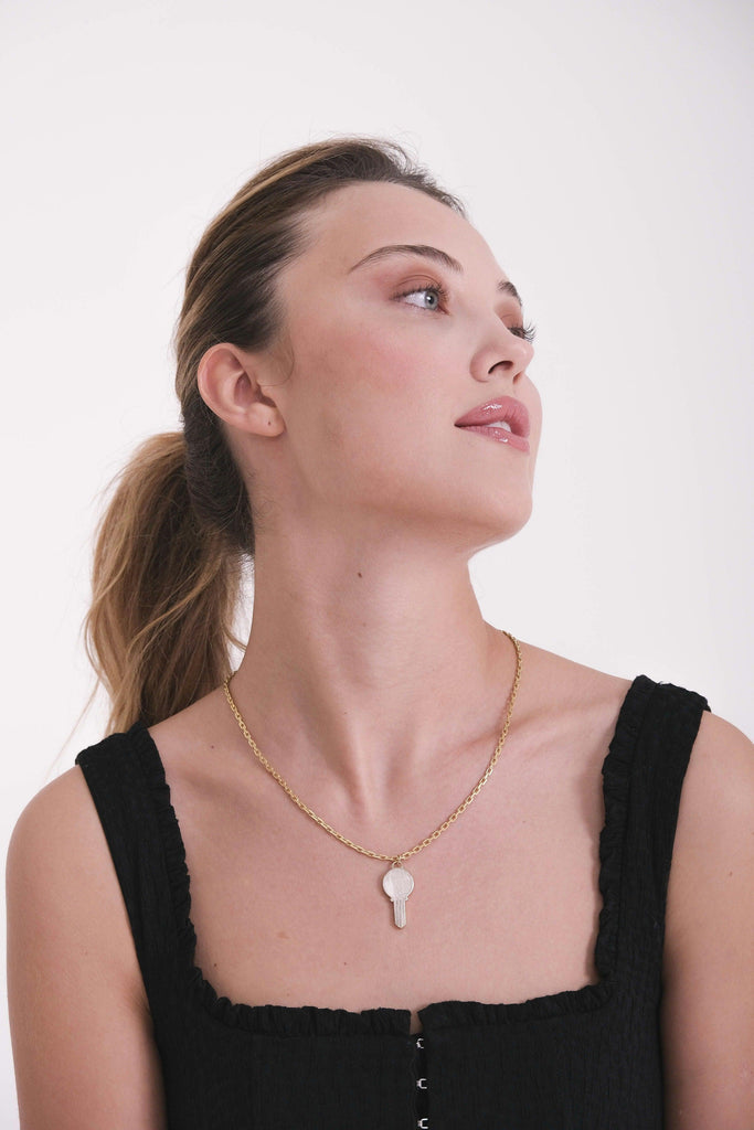 Key Gemstone Necklace - Anna Lou of London