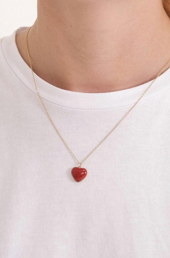 Rust Red Necklace - Anna Lou of London