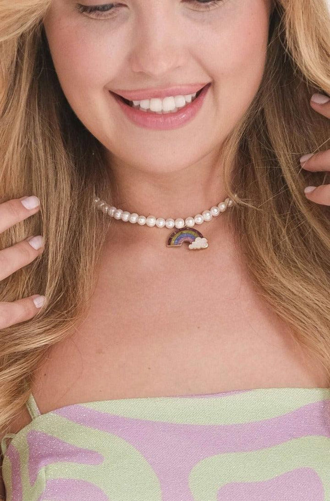 Rainbow Gemstone Necklace - Anna Lou of London