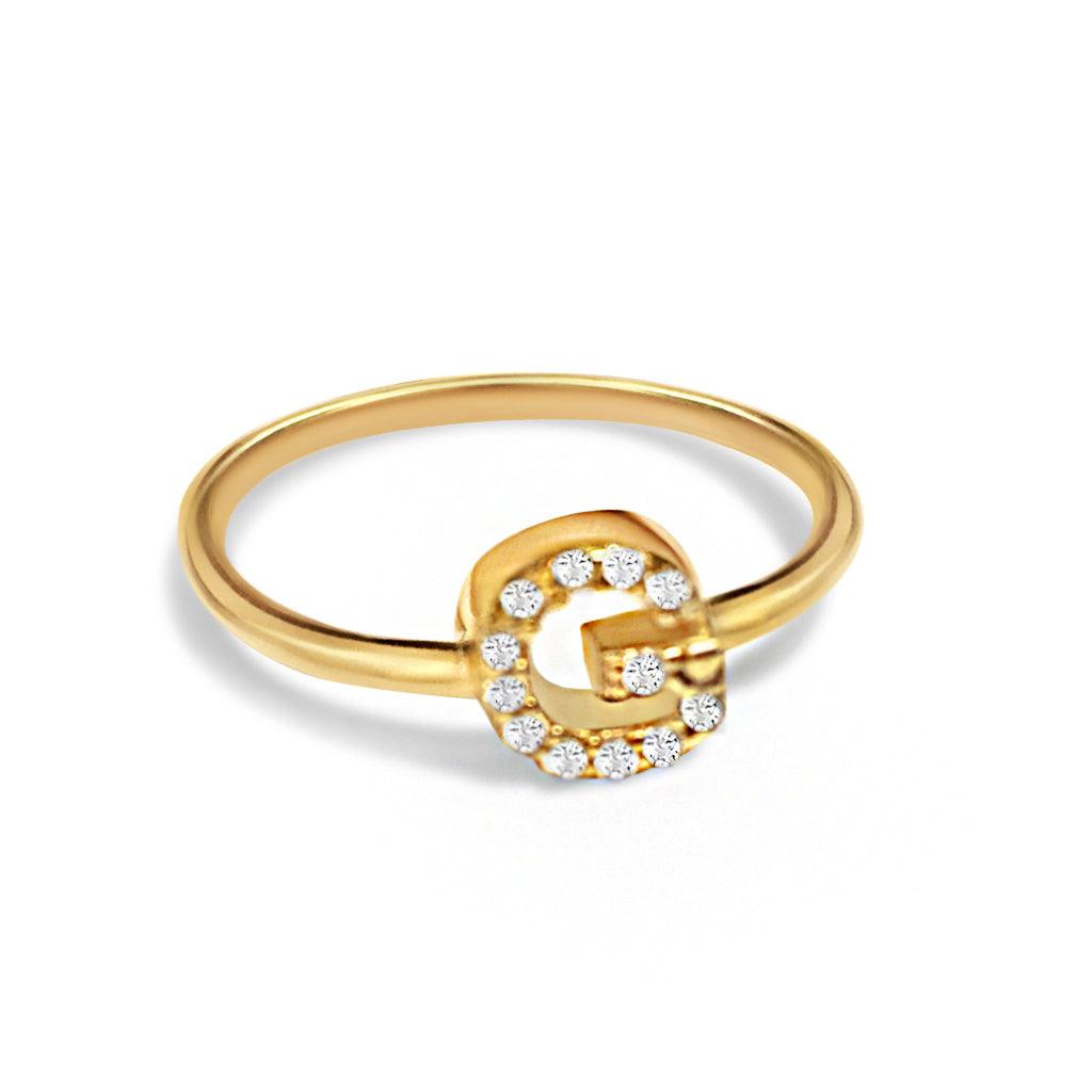 Amara Initial Ring - Anna Lou of London