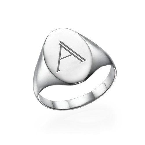 Signet Personalised Initial Ring - Anna Lou of London