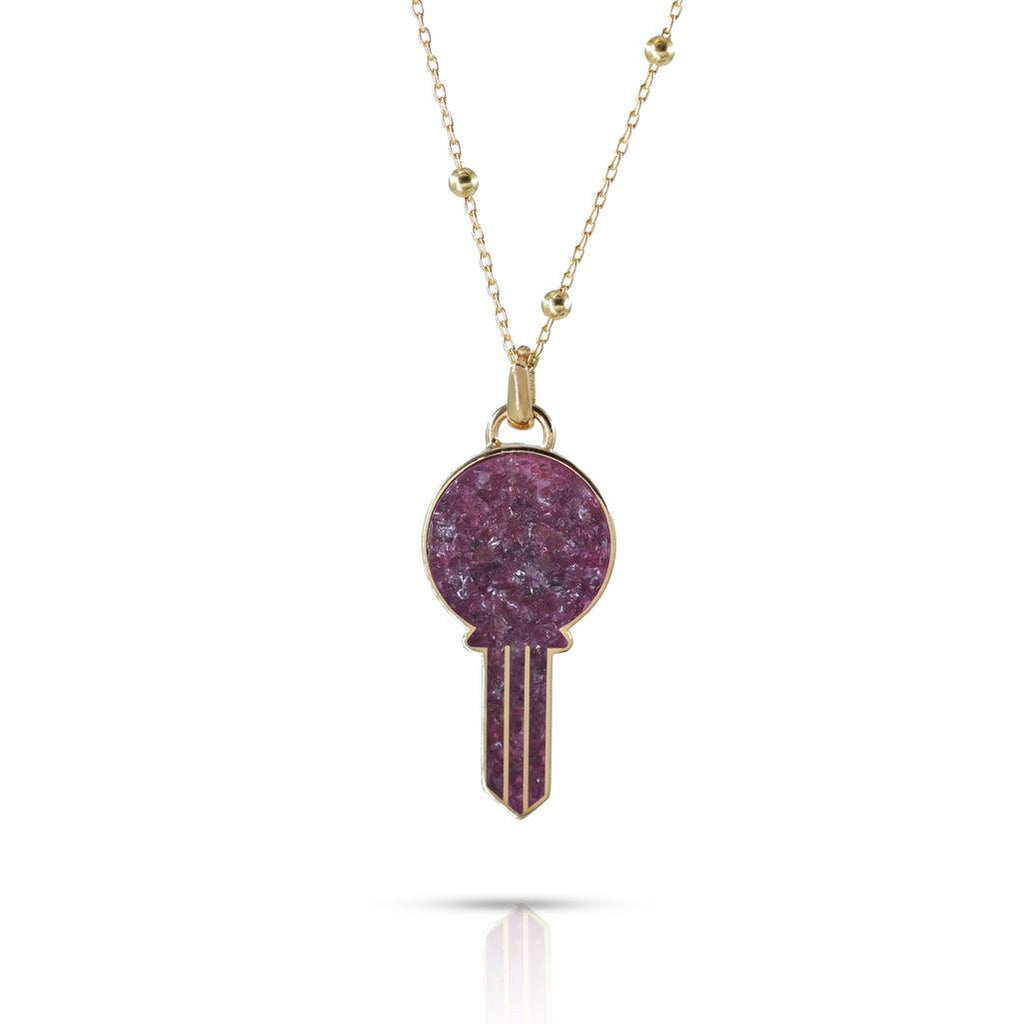 Key Gemstone Necklace - Anna Lou of London