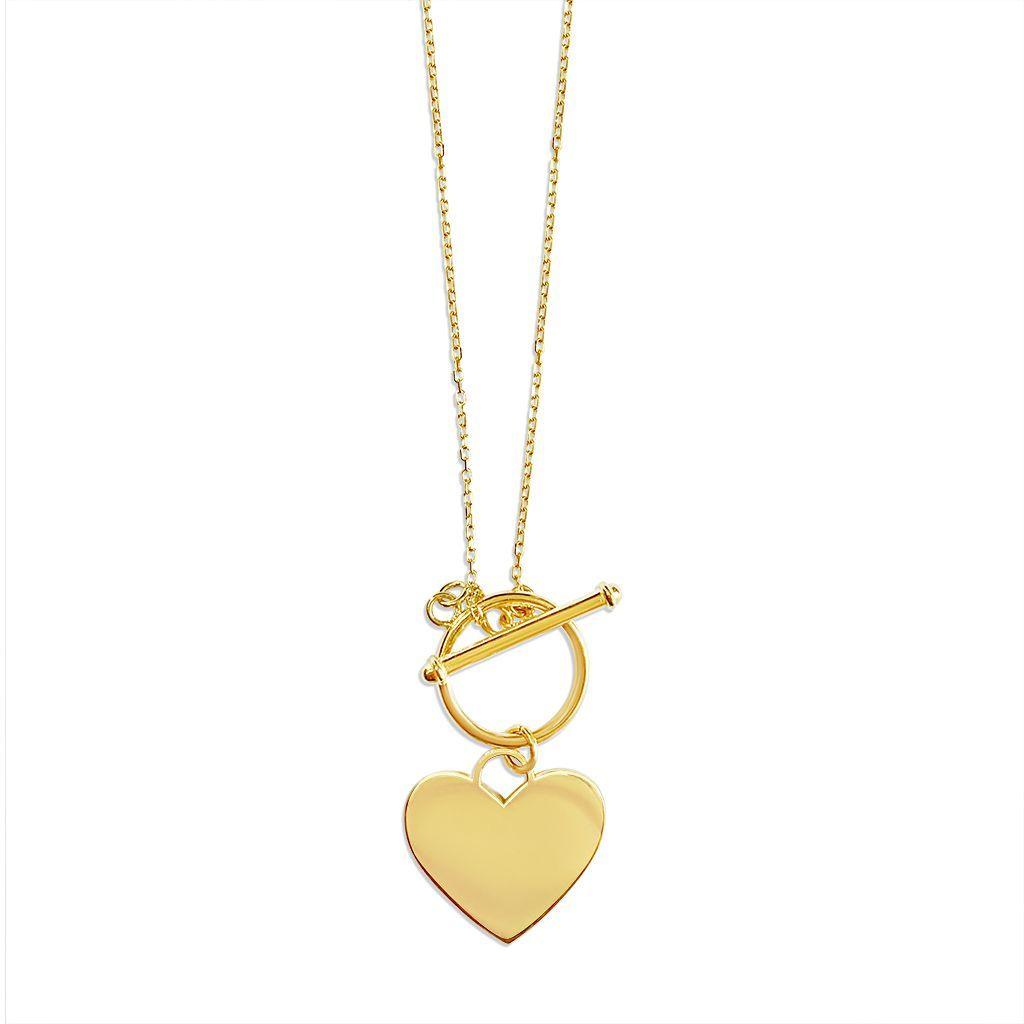 Ophelia Heart T Bar Necklace - Anna Lou of London