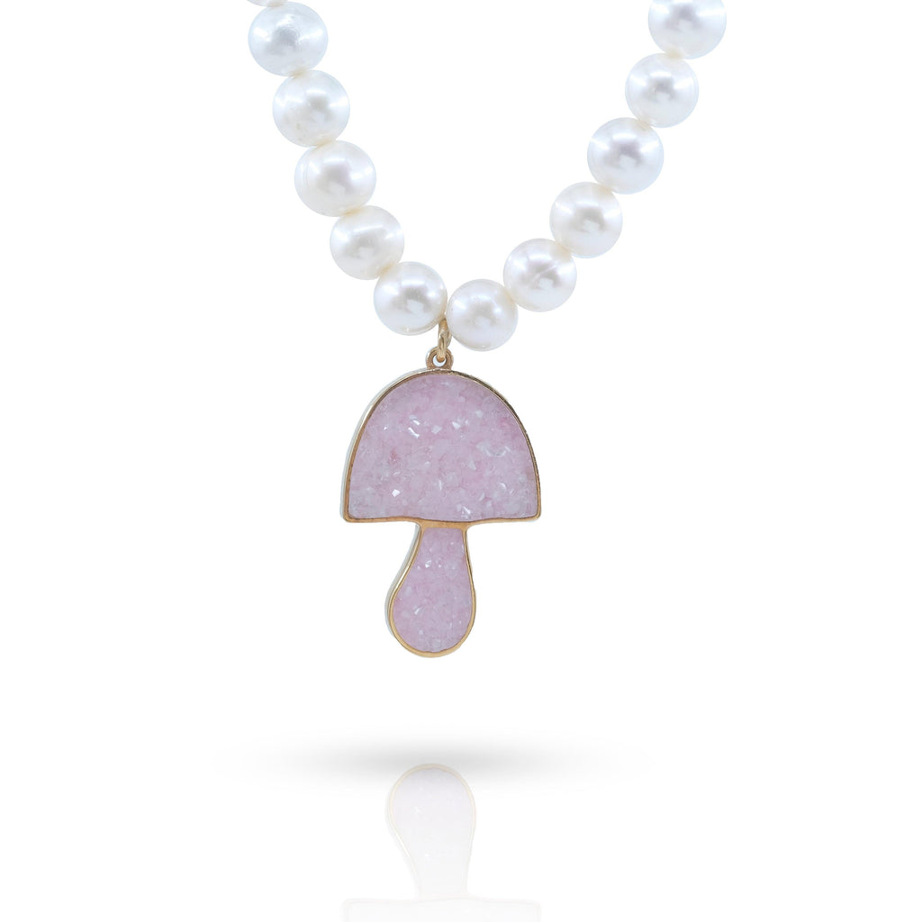 Mushroom Gemstone Necklace - Anna Lou of London