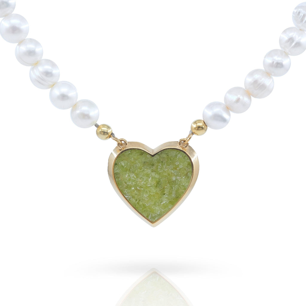 Heart Gemstone Necklace - Anna Lou of London