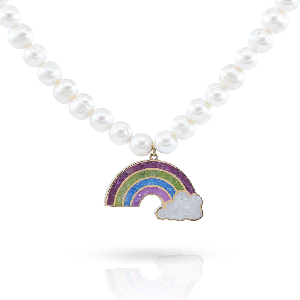 Rainbow Gemstone Necklace - Anna Lou of London