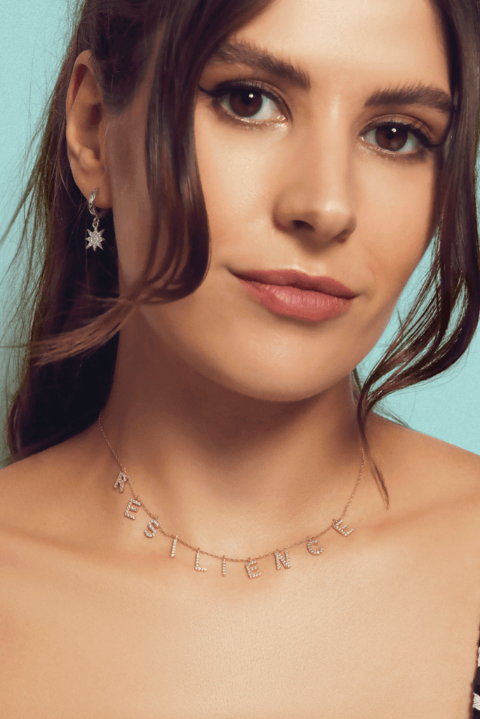 Crystal Word Choker Necklace - Anna Lou of London