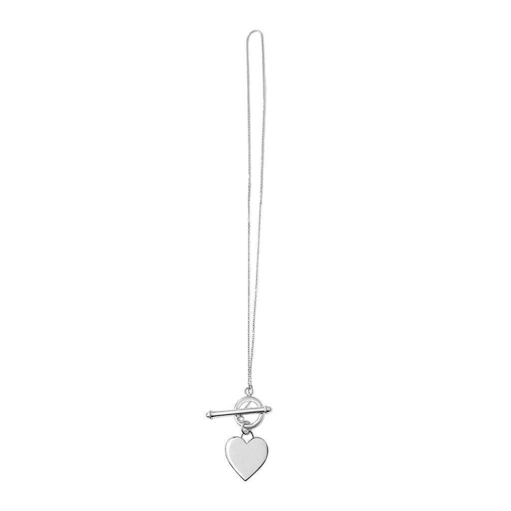 Ophelia Heart T Bar Necklace - Anna Lou of London