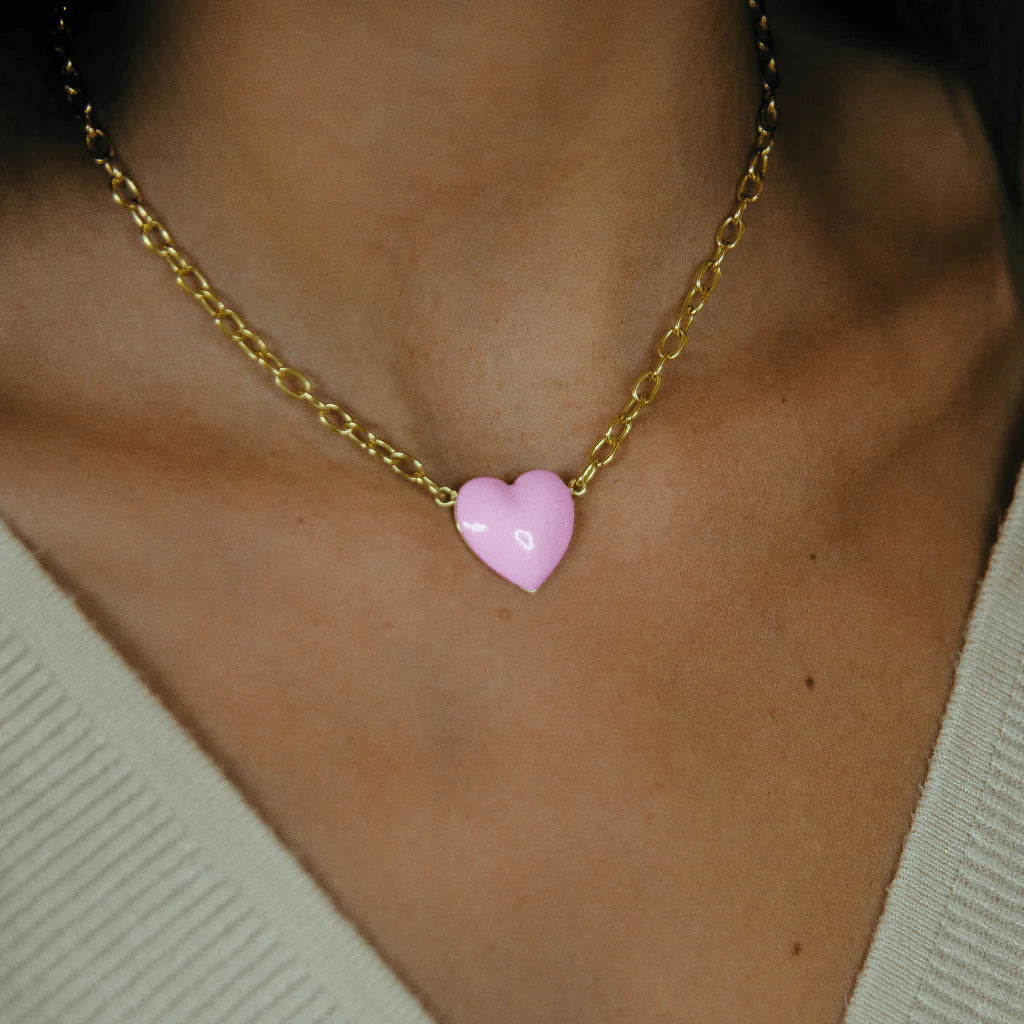 Preppy heart necklace deals