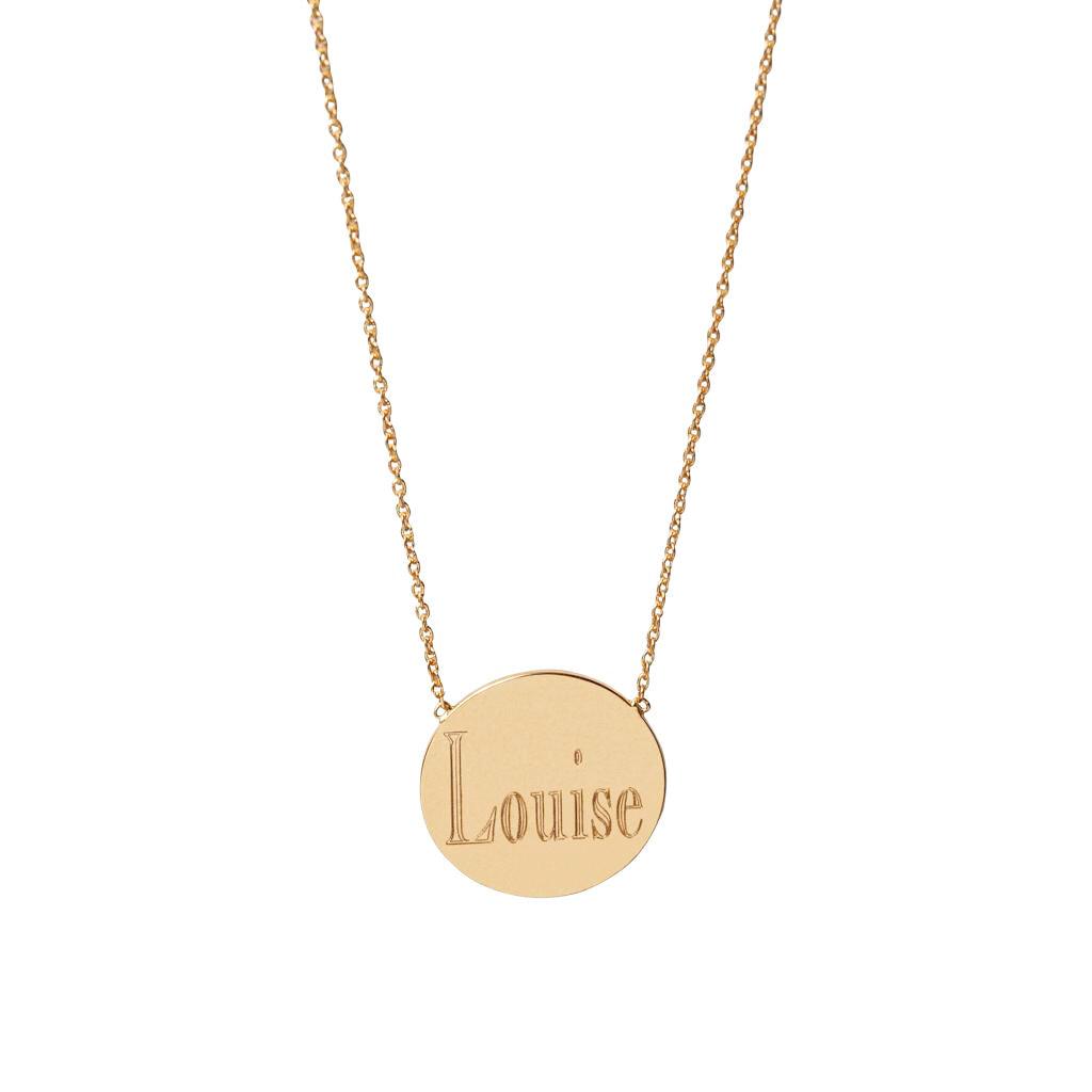 Name Disc Necklace - Anna Lou of London