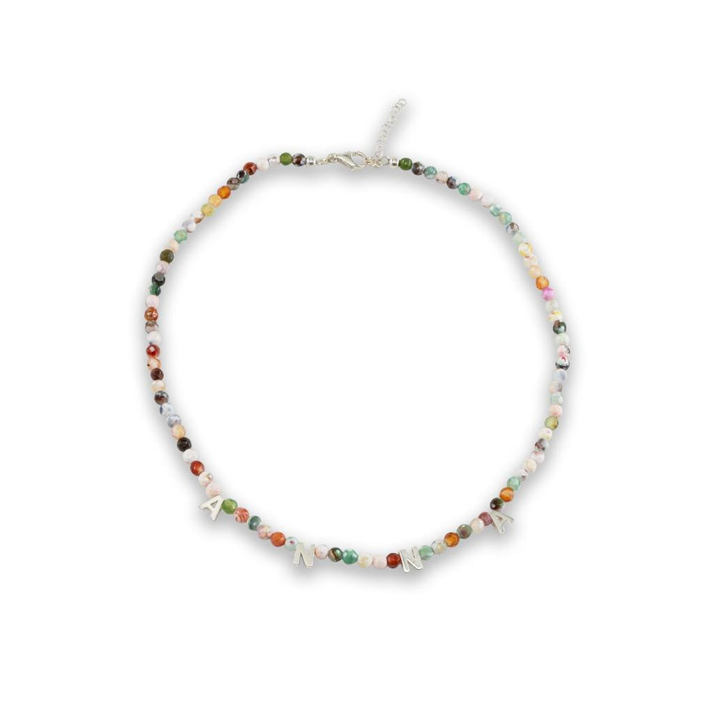 Gemstone Name or Word Necklace - Anna Lou of London