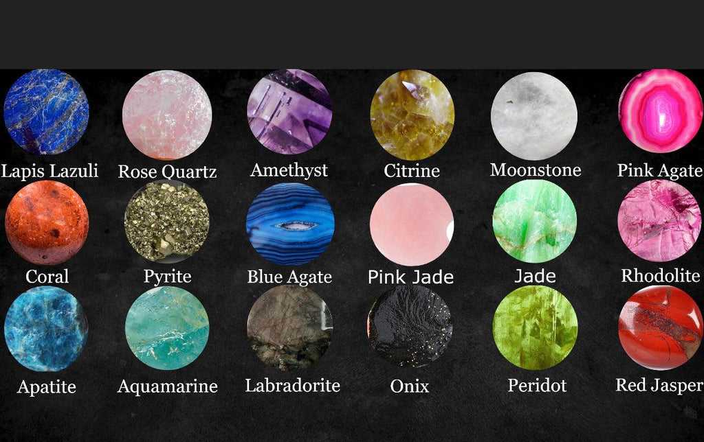 I am ADHD Gemstone Dog Tag Necklace - Anna Lou of London
