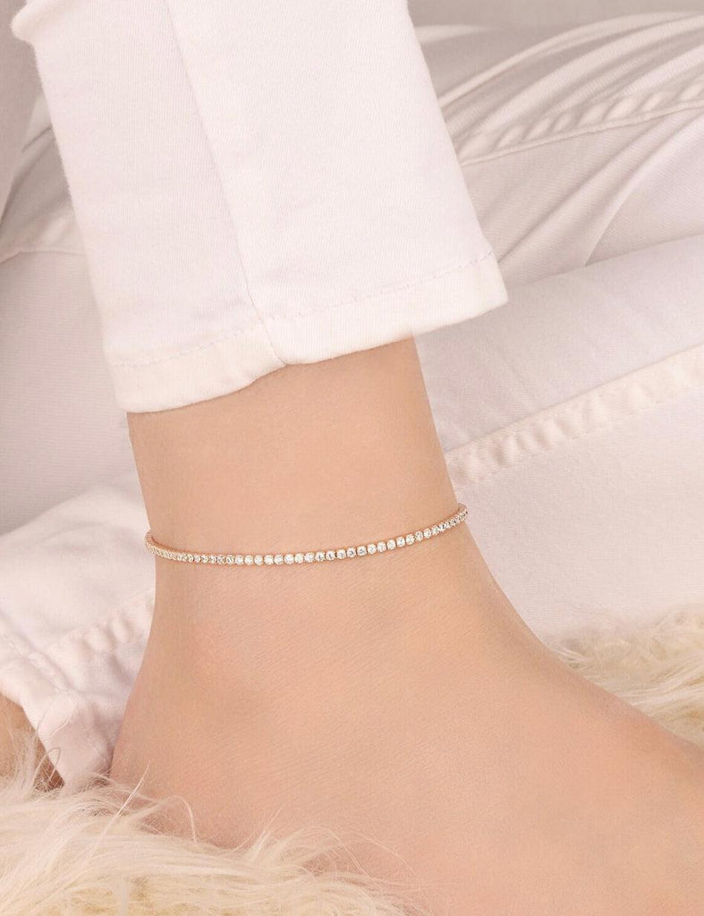 Tennis Chain Anklet - Anna Lou of London