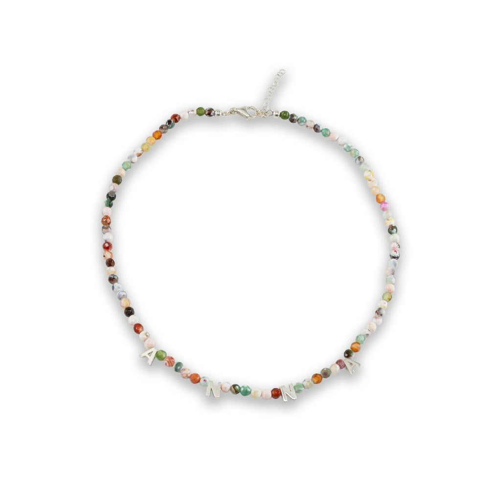 Gemstone Name or Word Necklace - Anna Lou of London