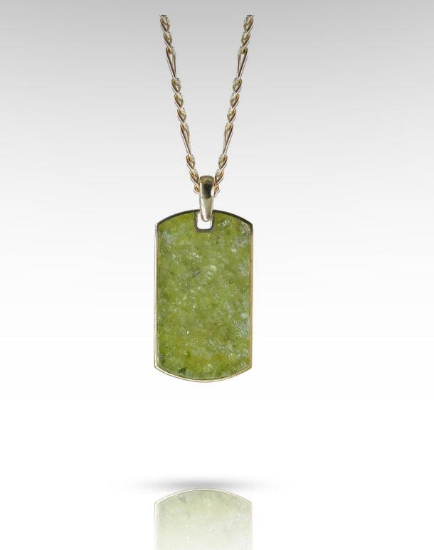 Gemstone Dog Tag Necklace - Anna Lou of London