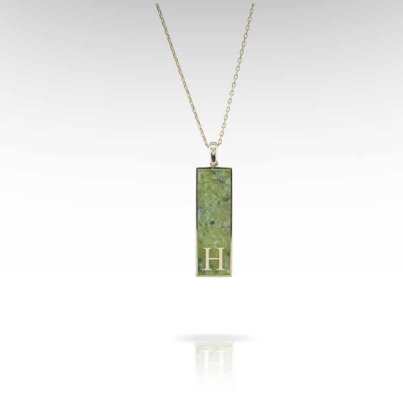 Initial Gemstone Pendant Necklace - Anna Lou of London