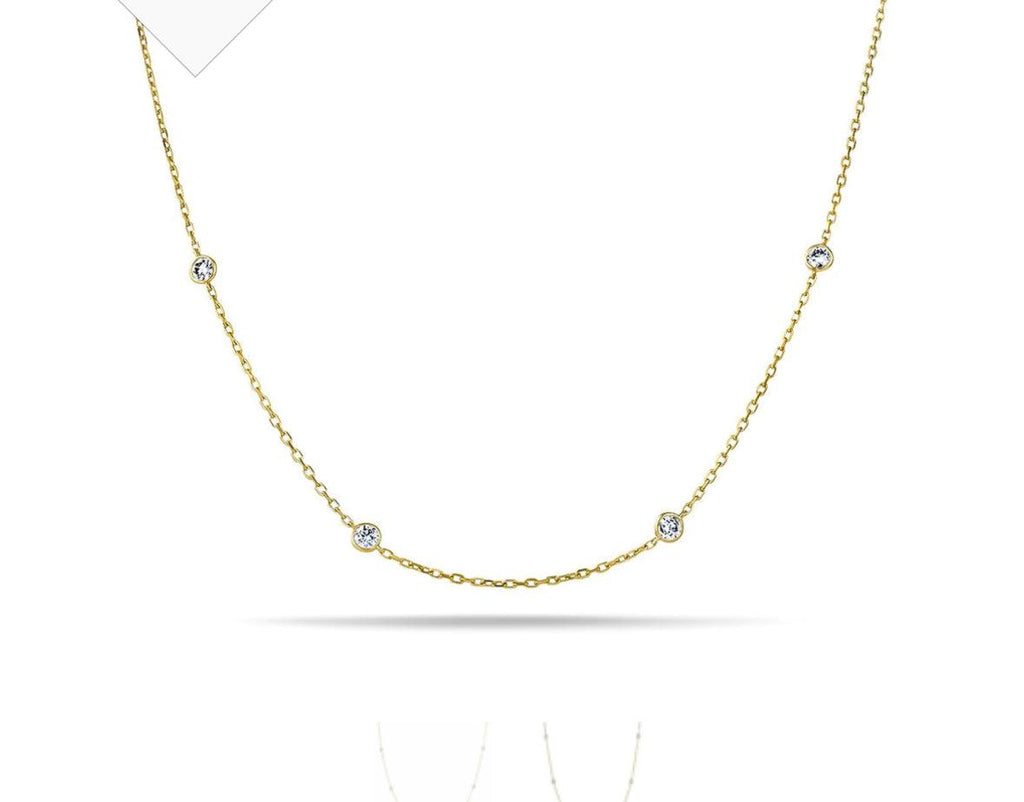 Diamond by the Yard Necklace - Anna Lou of London