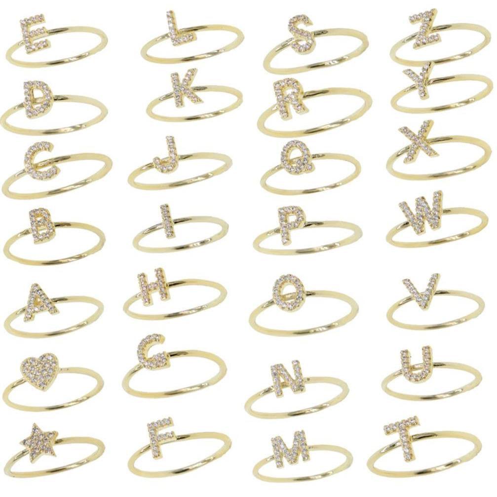 Amara Initial Ring - Anna Lou of London