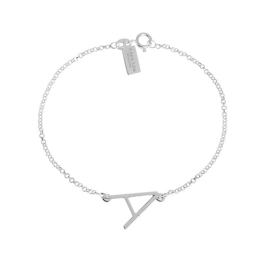 Initial Sideway Bracelet - Anna Lou of London