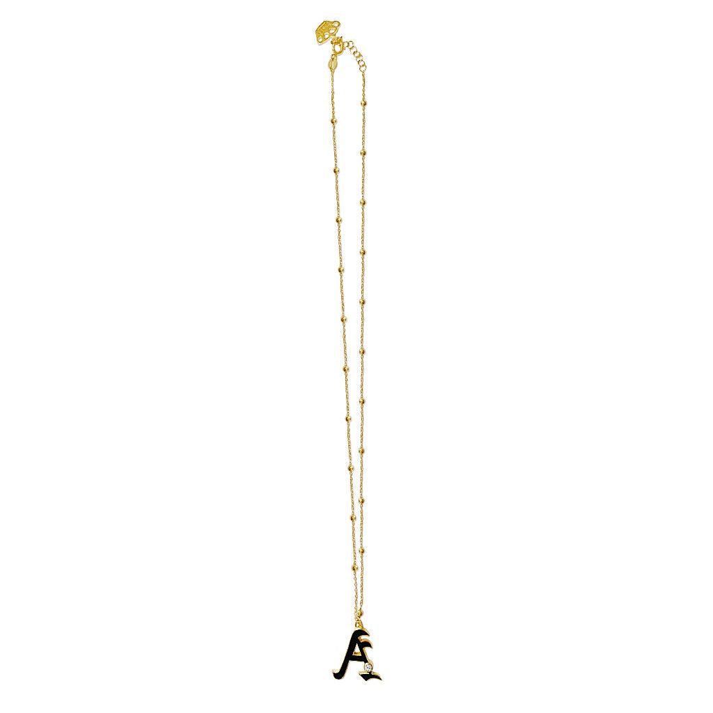 Dora Enamel Initial Necklace - Anna Lou of London