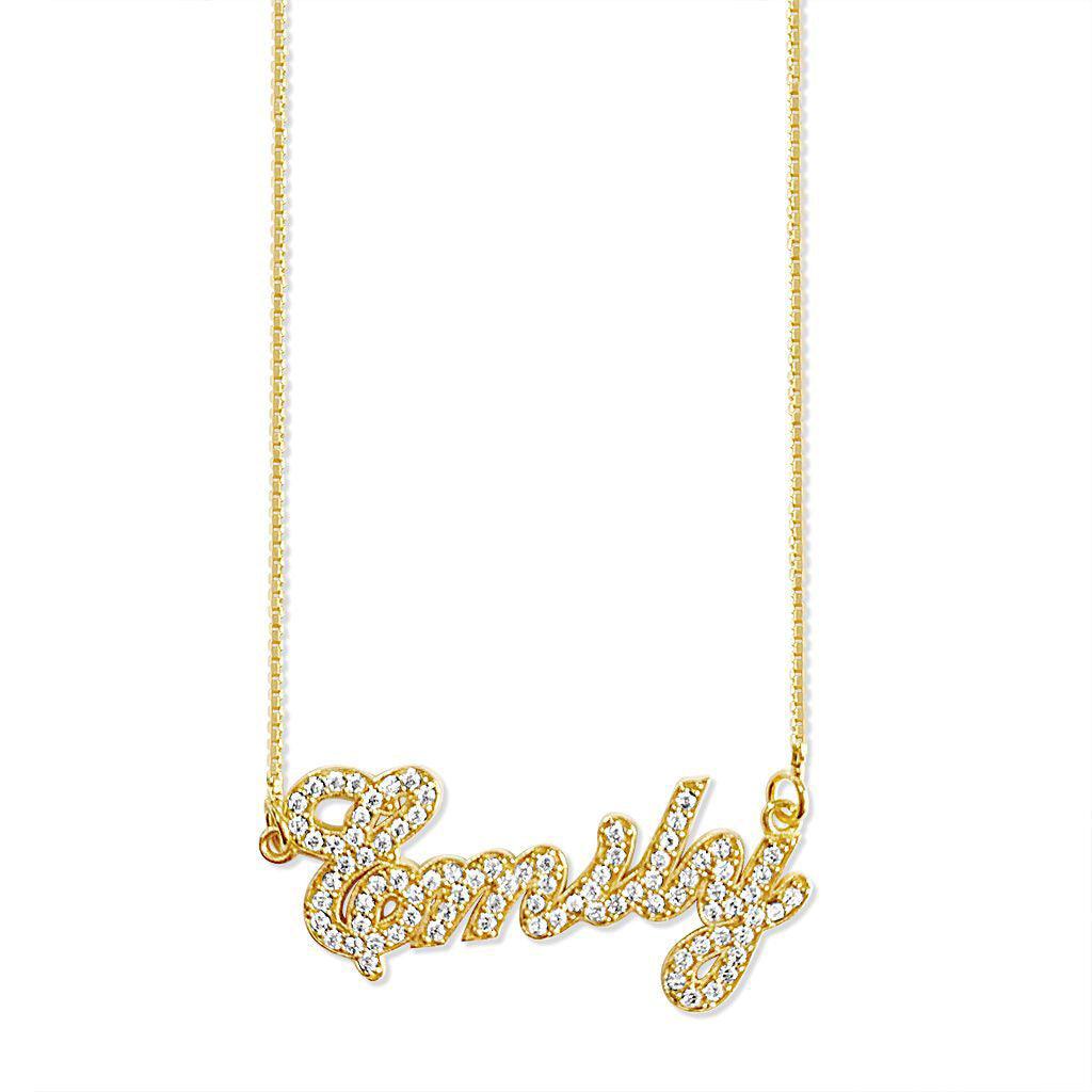 Diamond Name Necklace - Anna Lou of London