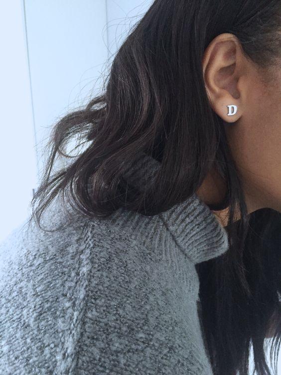 Initial Stud Earrings - Anna Lou of London