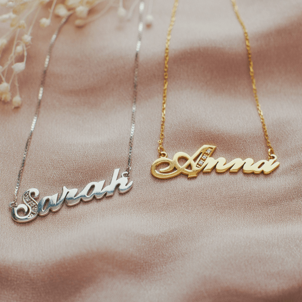 Anna lou of london name necklace discount