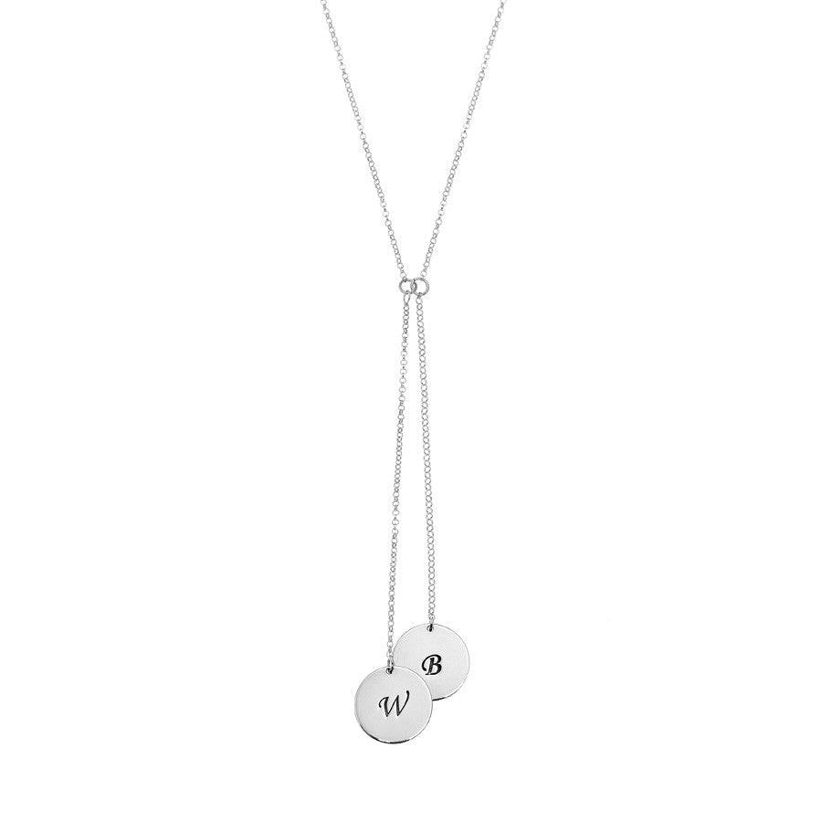 Engraved Balance Necklace - Anna Lou of London