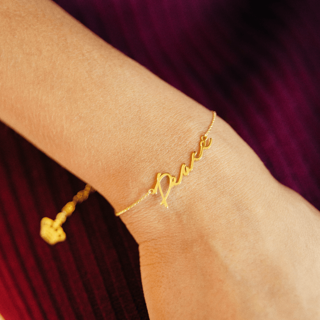 Signature Handwriting Name Bracelet - Anna Lou of London