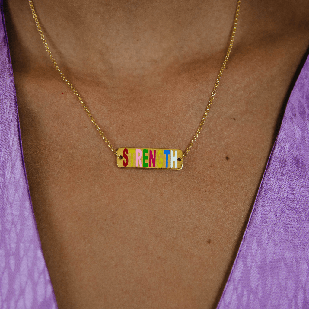 Coloured Name/ Word Necklace - Anna Lou of London