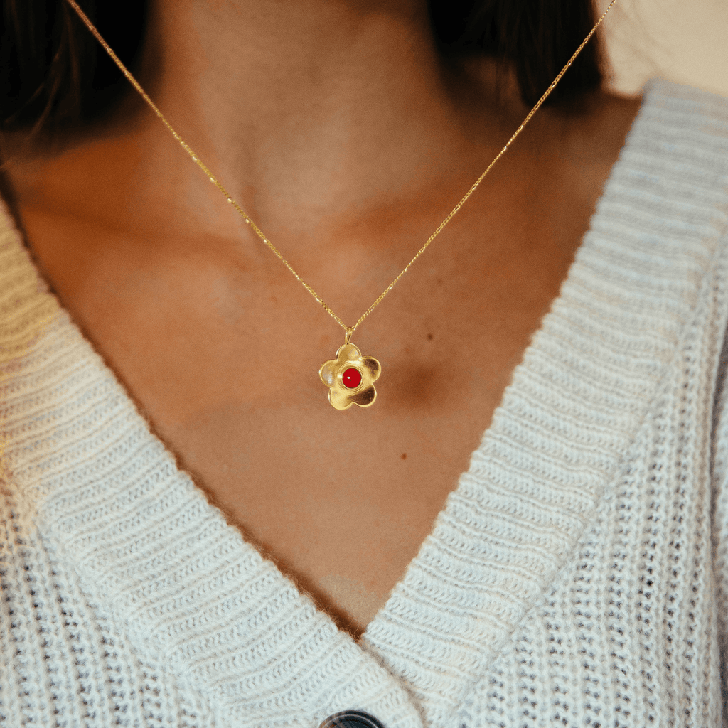 Birthstone Daisy Necklace - Anna Lou of London